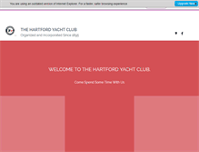 Tablet Screenshot of hartfordyachtclub.com